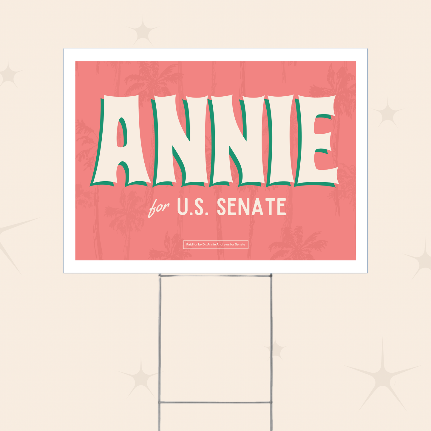 Annie for Senate Yard Sign