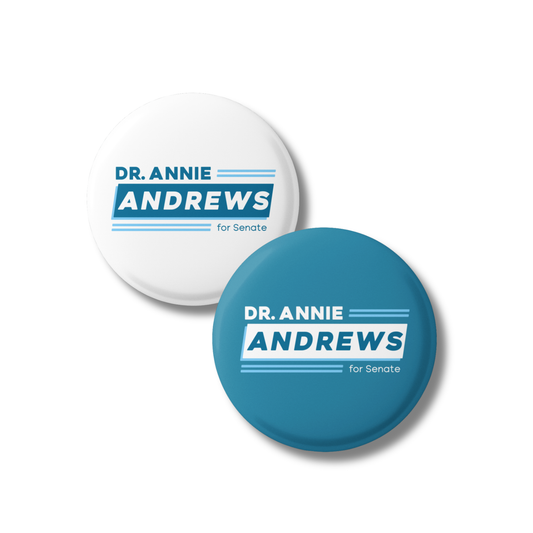 Dr. Annie Andrews 2-Button Pack