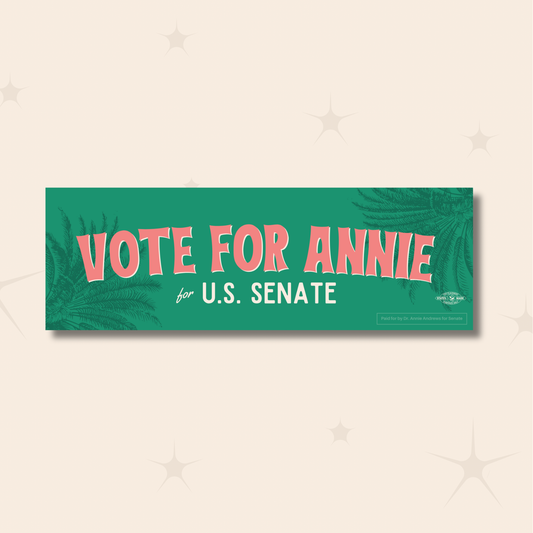 Vote for Annie Bumper Sticker