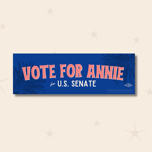 Vote for Annie Bumper Sticker